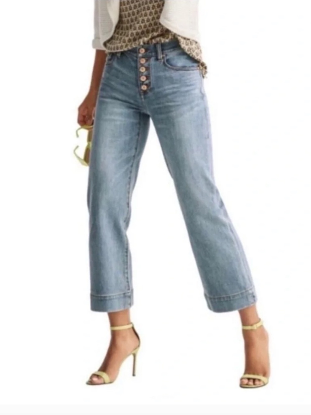 Cabi Palm Beach Crop in Denim Size 8 - Picture 16 of 16